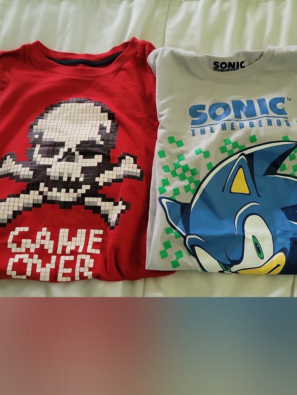 Two Kids Large 10-12 Videogame Tees